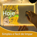 🎁Quadro de Mensagens Criativo de Acrílico com LED Regravável 🎨 (o kit vem com 7 canetas) (Somente HOJE!)🔥