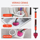 🏆ÚLTIMO DIA DE PROMOÇÃO 🔥Desentupidor de Alta Pressão para Vaso Sanitário