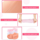 🔥Máscara hidratante para os pés, meias de silicone esfoliantes, meias protetoras para praia (Somente HOJE!)