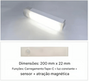🏆🔥Luzes de LED recarregáveis magnéticas com sensor inteligente e instalação sem furos⚡